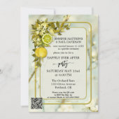 Nur Hochzeitsempfang im Foto Watercolor Einladung (Vorderseite)