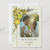 Nur Hochzeitsempfang im Foto Watercolor Einladung (Rückseite)