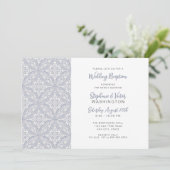 Nur Hochzeitsempfang von Boho Medallion Einladung (Stehend Vorderseite)