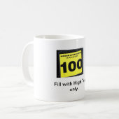 Nur hoher Test Kaffeetasse (Vorderseite Links)