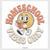 Nur Homeschool Vibes Aufkleber (Blatt)