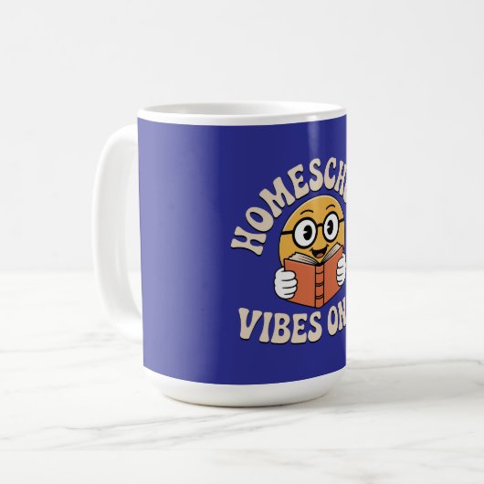 Nur Homeschool Vibes Kaffeetasse (Vorderseite Links)