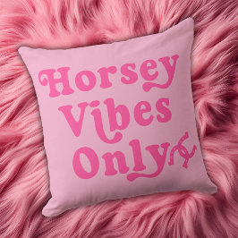 Nur Horsey Vibes Retro Fette Schrift Kissen