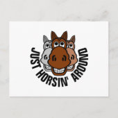 Nur Horsin, Pferd Postkarte (Vorderseite)