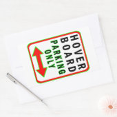 Nur Hoverboard-Parkplätze Rechteckiger Aufkleber (Umschlag)