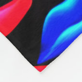 Nur Hübsche Lippen Fleecedecke (Ecke)