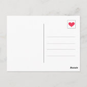 Nur Hühnchen in einfachem, lustig gelben Happy Geb Postkarte (Rückseite)