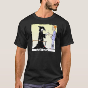 Nur Hühner fürchten den Sensenmann Lustig T-Shirt