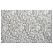 nur Hühner Graphitweiß Stoff (Fat Quarter (45,7 x 55,9 cm))