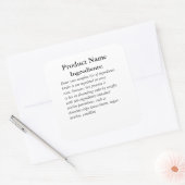 Nur Hütte-Gesetz-Aufkleber Quadratischer Aufkleber (Umschlag)