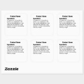 Nur Hütte-Gesetz-Aufkleber Quadratischer Aufkleber (Blatt)