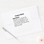 Nur Hütte-Gesetz-Aufkleber Quadratischer Aufkleber (Umschlag)