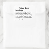 Nur Hütte-Gesetz-Aufkleber Quadratischer Aufkleber (Tasche)