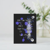 Nur ich Abstrakt Postkarte (Stehend Vorderseite)