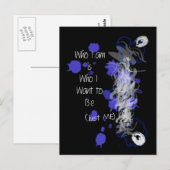 Nur ich Abstrakt Postkarte (Vorne/Hinten)