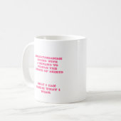 Nur ich entscheide Tasse (Vorderseite Links)