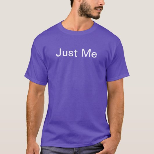 Nur ich Lila T-Shirt (Vorderseite)