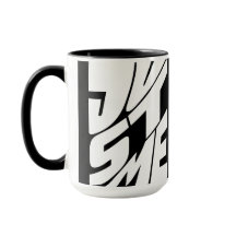 Nur ich schwarz-weiß Typografie-Design