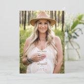 Nur ich und mein kleines, einfaches Foto neutrales Einladung (Stehend Vorderseite)