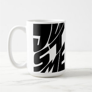 Nur ich Weiß und Schwarz Typografie-Design Kaffeetasse