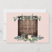 Nur ihr blütendes Foto-Brautparty Einladung (Rückseite)