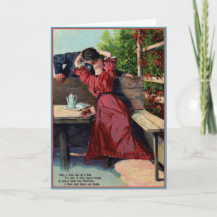 Nur Ihr Kuss - Vintage Valentine-Karte Feiertagskarte