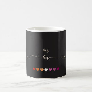 Nur ihr lesbisches Herz-Paar Kaffeetasse