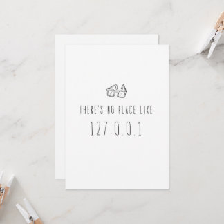 Nur im Silicon Valley Grußkarte: 127.0.0.1 Karte