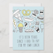 Nur im Silicon Valley Grußkarte: Mittagessen Karte (Vorderseite)