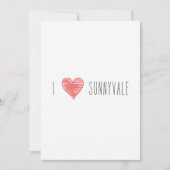 Nur im Silicon Valley Grußkarte: Sunnyvale Karte (Vorderseite)