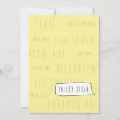 Nur im Silicon Valley Grußkarte: Valley Speak Karte (Vorderseite)