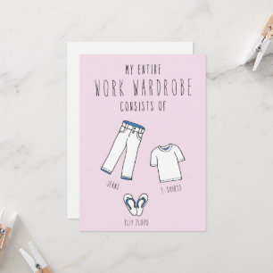 Nur im Silicon Valley Grußkarte: Wardrobe Karte