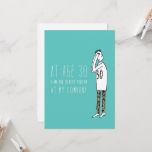 Nur in der Silicon Valley-Gruß-Karte: 30 Jahre alt Karte