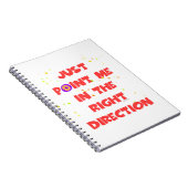 NUR IN DIE RICHTIGE RICHTUNG NOTIZBLOCK (Rechte Seite)