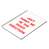 NUR IN DIE RICHTIGE RICHTUNG NOTIZBLOCK (Linke Seite)