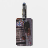 "Nur in Key West" Gepäckanhänger für Katzen- und R (Rückseite vertikal)