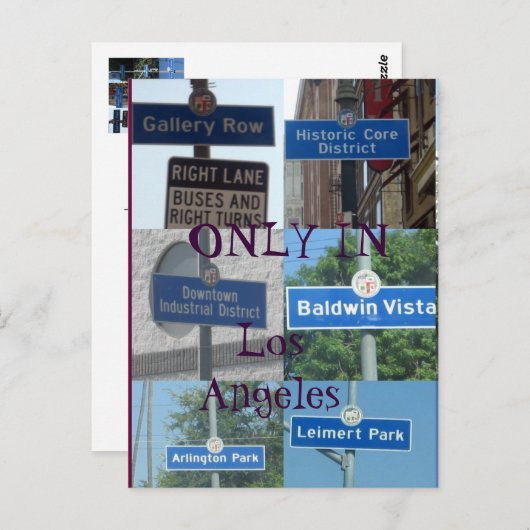 Nur in LA Postkarte (Vorne/Hinten)