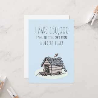 Nur in Silicon Valley Grußkarte: Anständiges Haus Karte