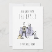 Nur in Silicon Valley Grußkarte: Familienzeit Karte (Vorderseite)