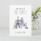 Nur in Silicon Valley Grußkarte: Familienzeit Karte (Stehend Vorderseite)