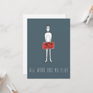 Nur in Silicon Valley Grußkarte: Fehler 404 Karte