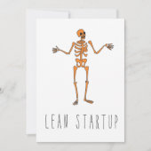 Nur in Silicon Valley Grußkarte: Lean Startup Card Karte (Vorderseite)