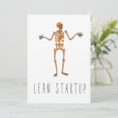 Nur in Silicon Valley Grußkarte: Lean Startup Card Karte (Stehend Vorderseite)