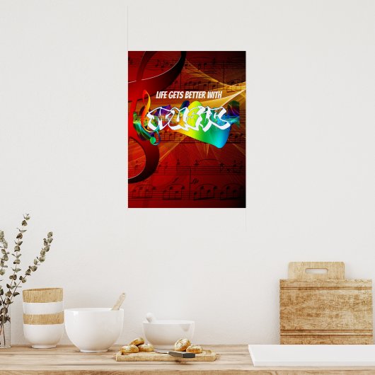Nur instrumentaler Jam Poster (Küche)