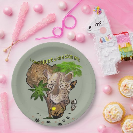 Nur Jagd mit Zoomobjektiv Pappteller (Party)