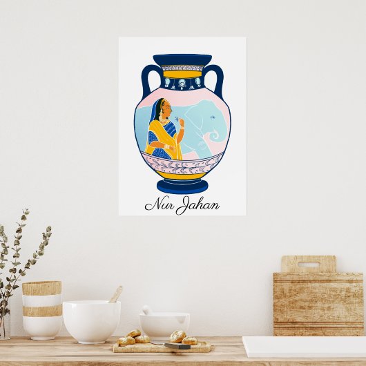 Nur Jahan Poster (Küche)