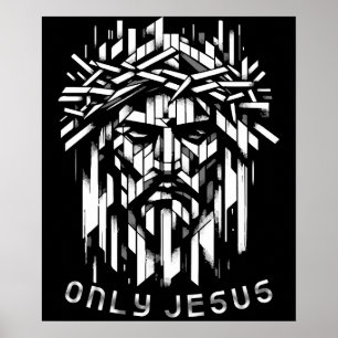 Nur Jesus - Abstrakte Geometrie Poster