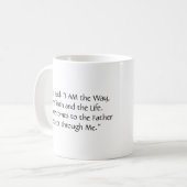 NUR JESUS Christlich Kaffeetasse (Vorderseite Links)