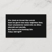 Nur Jesus kann all diese Christliche Rufkarte repa Visitenkarte (Rückseite)