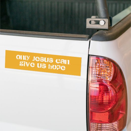 Nur Jesus kann uns Christliche Botschaft der Hoffn Autoaufkleber (Auf Lkw)